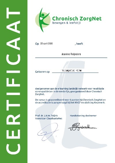 Certificaat Corona revalidatie (klein)